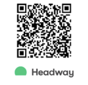 QR code for secure online booking with Headway scheduling